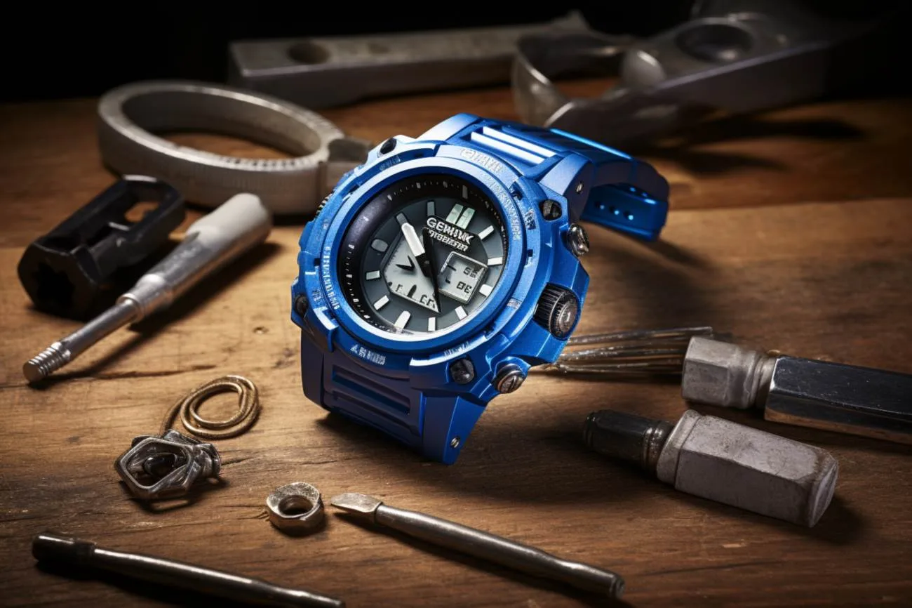 G-shock ga 100 blue: the ultimate timepiece for style and durability